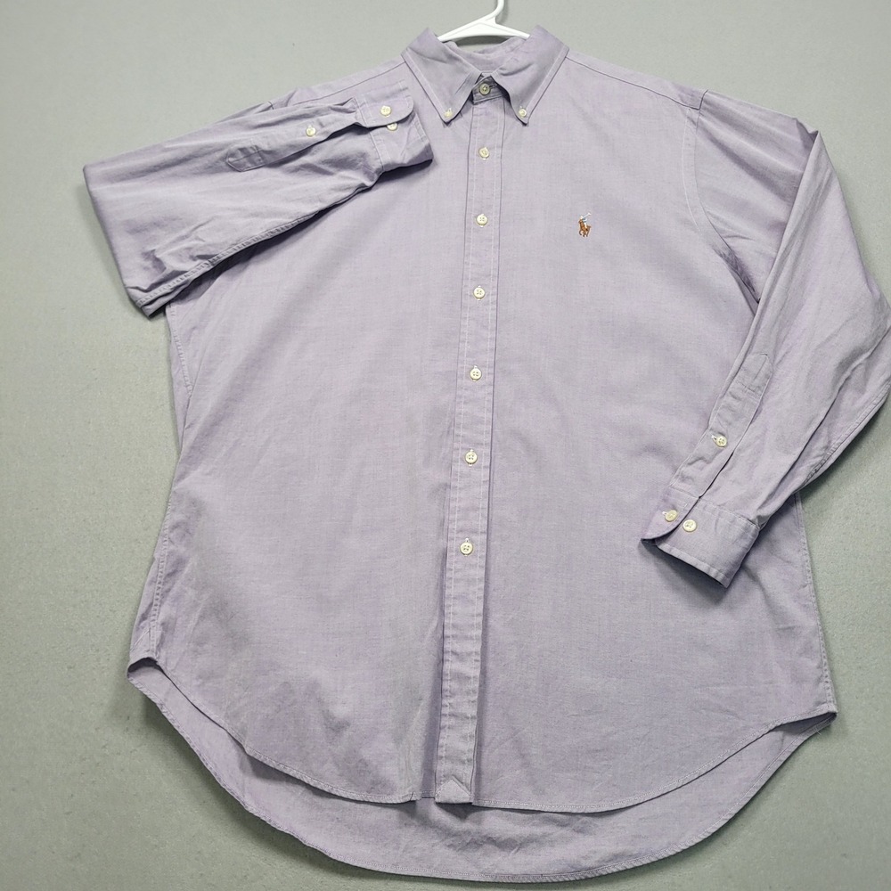 Ralph Lauren Men Classic Fit Oxford Shirt Lavender Purple Button Down 16.5 32/33 - Picture 2 of 11